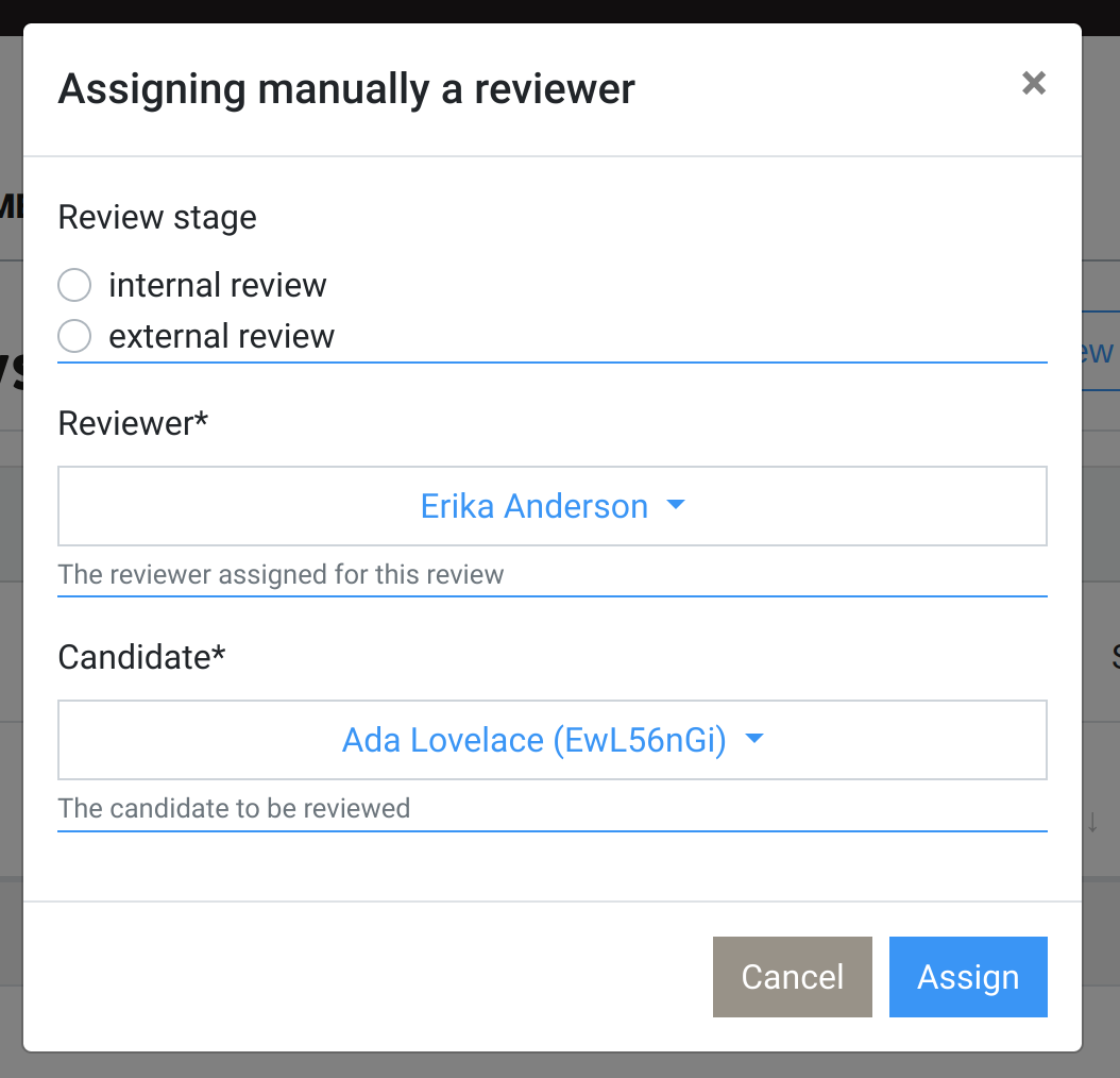 Review allocation